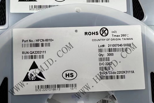 Mini-Circuits濾波器 HFCN-6010+ LTCC 高通濾波器，6300 - 15000MHz